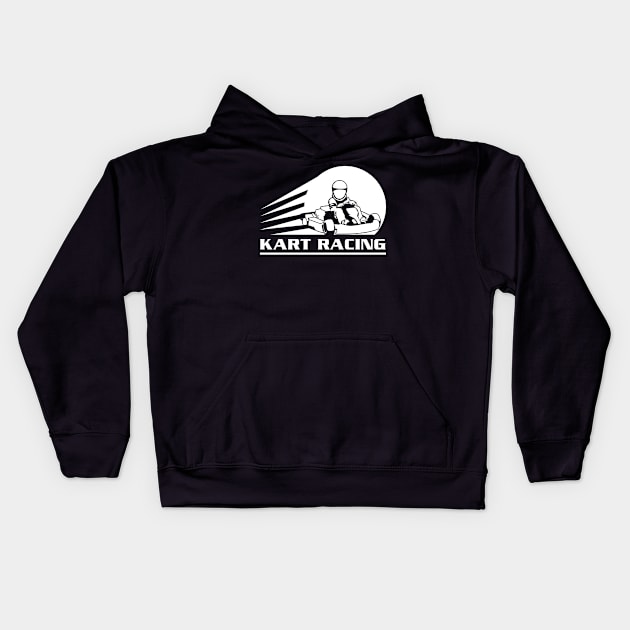 Kart Racing Champ Kids Hoodie by c1337s